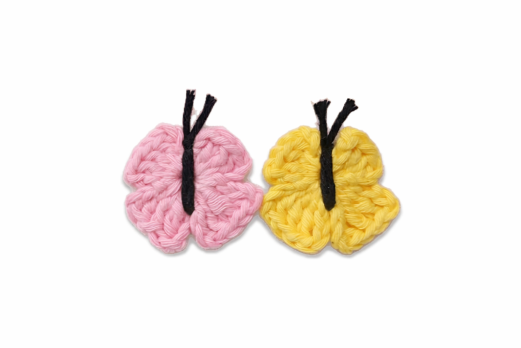 Butterfly simple quick crochet pattern flying insect 2D