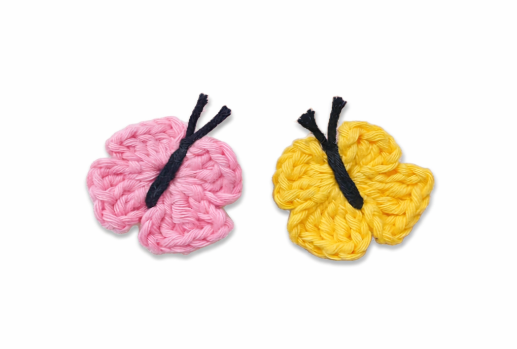 Motylek - szybki wzór na motylka 2D na szydełku